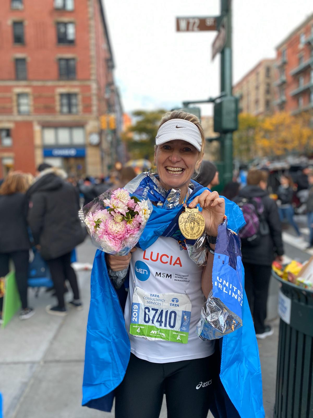 Lucia na de New York Marathon